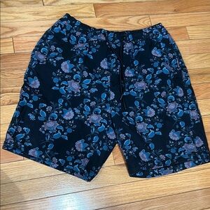Pre-loved😊Michael Brandon Navy and Blue Patterned Shorts